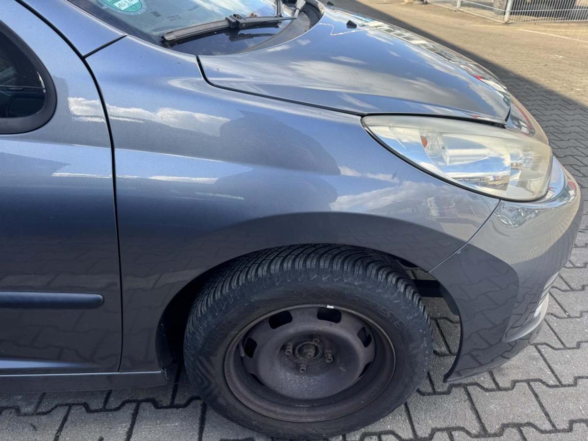 Peugeot 207 original Kotfl&uuml;gel vorn rechts KTH Thorium Grau Bj.2010